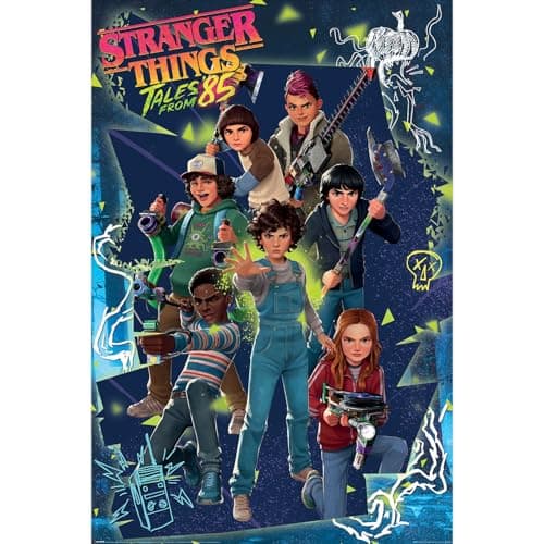 Image of Stranger Things Tales From '85 (Cast) Maxi Poster 91.5cm X 61cm, Official Licensed Stranger Things Tales From 85 Merchandise, Retro Netflix Collectible, Fan Gift, Home & School