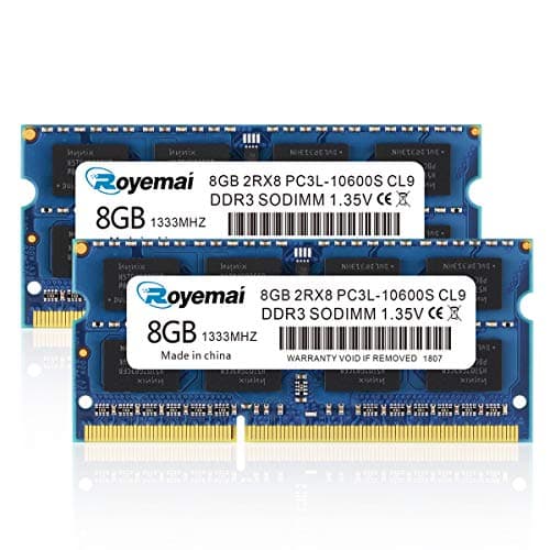Image of DDR3 10600S 1333Mhz 16GB Kit (2X8GB) PC3 10600 10700 8GB Sodimm 2Rx8 1.35V/1.5V CL9 Non-ECC Notebook RAM Memory Module for Laptop