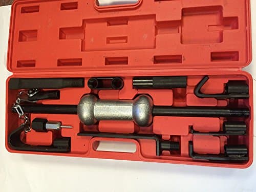 Image of 13 Piece 10lb Dent Puller Slide Hammer Set Car Van Garage Tool Body Repair Kit