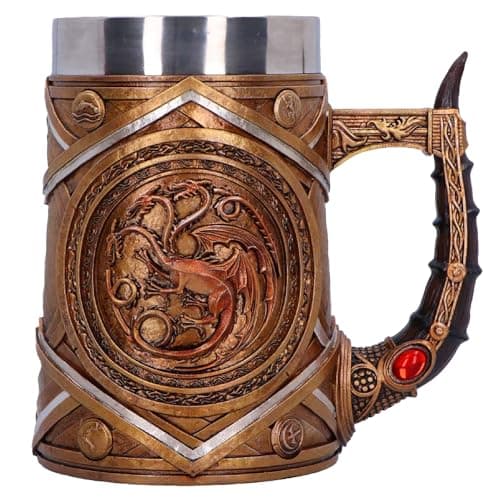 Image of Nemesis Now House of The Dragon Targaryen Crown and Dagger Tankard