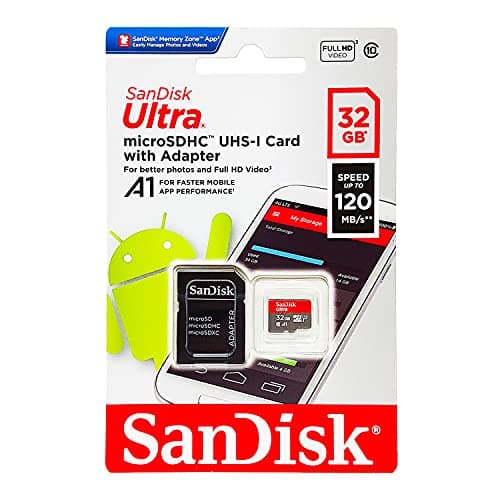 Image of SanDisk Ultra 32 GB microSDHC Memory Card + SD Adapter with A1 App Performance Up to 98 MB/s, Class 10, U1
