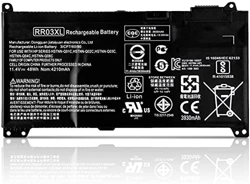 Image of AKKEE RR03XL Laptop battery for HP ProBook 430 440 450 455 470 G4 MT20 Series HSTNN-PB6W HSTNN-LB71 HSTNN-Q01C 851477-421 851477-541 851610-850 851610-855 11.4V 48Wh