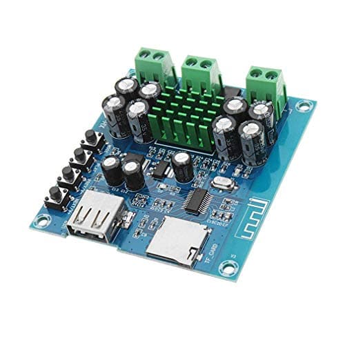 Image of Hailege TPA3116D2 Bluetooth Amplifier Board Dual Channel 50W + 50W DC 12-24V Support TF Card U Disk Wireless Bluetooth Amplifiers