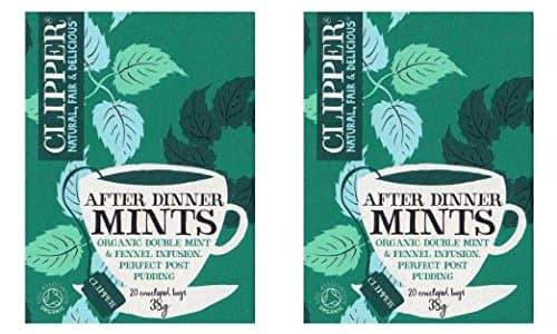 Image of (2 PACK) - Clipper After Dinner Mints - Double Mint & Fennel | 20 Ba x 6 Bags...