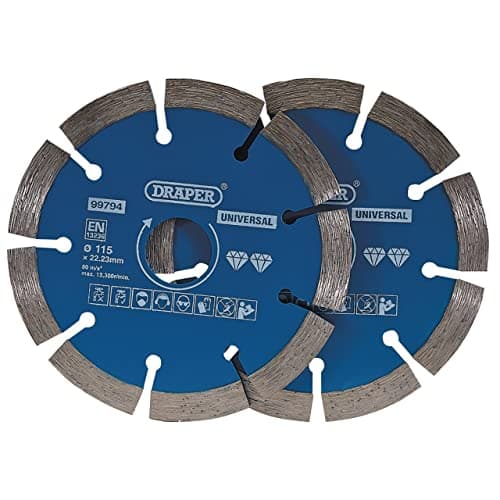 Image of Draper 99794 Segmented Diamond Blade Twin Pack (115mm)