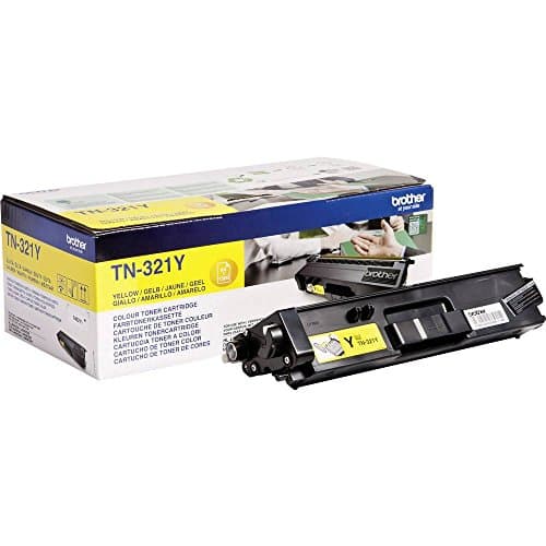 Image of Brother TN-321Y Toner Cartridge, Yellow, Single Pack, Standard Yield, Includes 1 x Toner Cartridge, Brother Genuine Supplies
