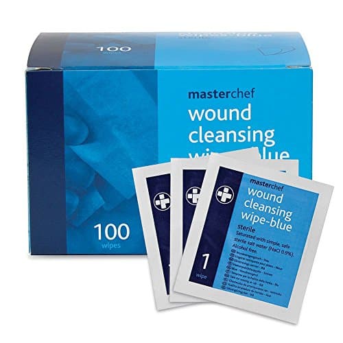 Image of Reliance Medical Blue Sterile Reliwipe Wound Cleansing Wipes - Pack of 100