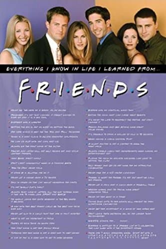 Image of Friends Everything I Know Maxi Poster