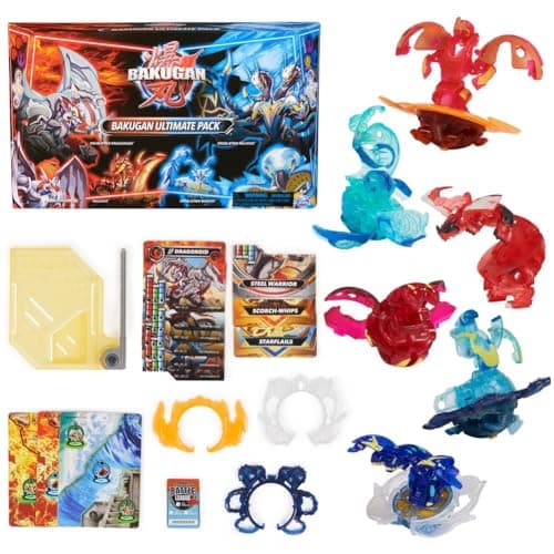Image of Bakugan Ultimate 6-Pack, Special Attack Dragonoids, Nillious, Mantid and Octogan, Customisable Spinning Action Figures, Kids’ Toys for Boys and Girls 6 and up