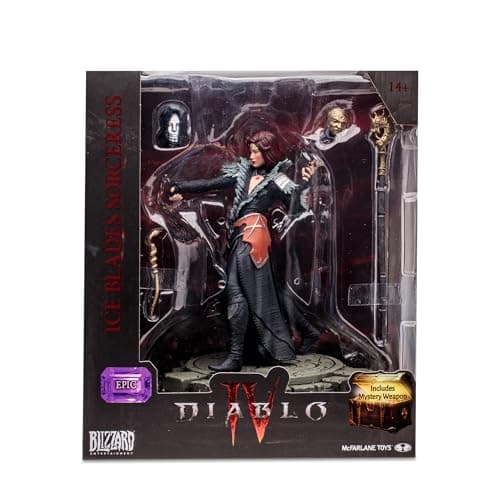 Image of McFarlane Bizak Diablo IV Collection Epic Sorceress Decorative Figure Video Game Figure 15 cm with Accessories and a Secret Toy Weapon for Collectors from 14 Years (64386739)