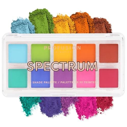 Image of Profusion Cosmetics Spectrum Mixed 10 Shade Eyeshadow Palette (richly saturated blendable matte shades)