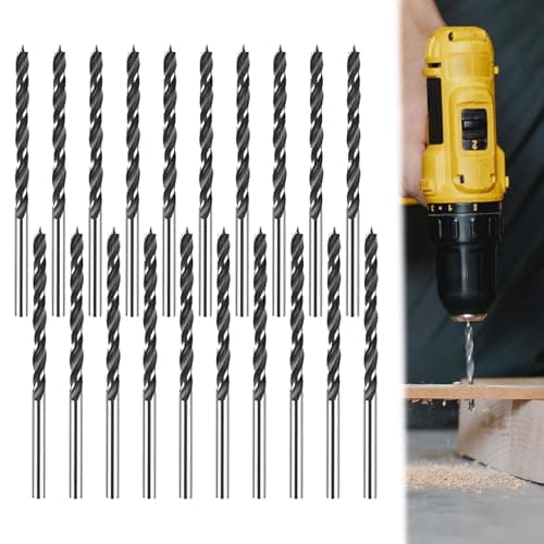 Image of 3mm Wood Drills Bits,20PCS 3mm HSS Silvery Cobalt Jobber Drill Bit Set For Stainless Steel,Small Brad Point Drill Bits,Professional Clean and Efficient Drilling Carbon Steel Drills Bit for Woods