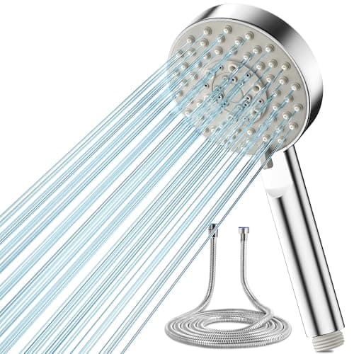 Image of Shower Head and Hose 2M, Magichome Shower Head High Pressure with 5 Spray Modes, Turbocharged Design Power Showerhead for Low Water Pressure