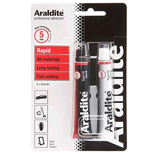 Image of ARALDITE® ARA-400005 Araldite Rapid 2-Part Epoxy Adhesive Glue Tubes Opaque 2 x 15ml