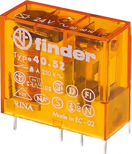 Image of finder Plug-in/board relay, 230 V AC, 2 W, 8 A, 1 piece, 40.52.8.230.0000 (3 pieces plug-in/print relay)