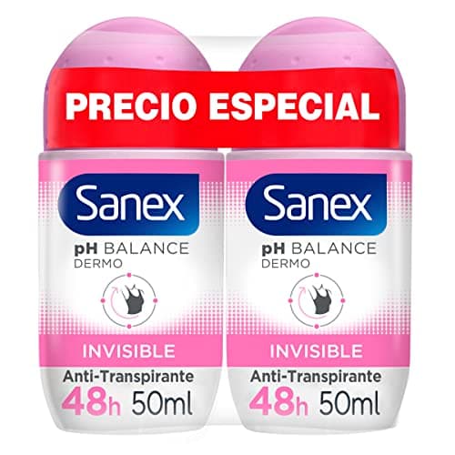 Image of Sanex Dermo Invisible Roll-On Deodorant, Pack of 2 pieces