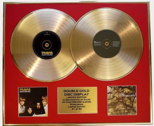 Image of TRAVIS/DOUBLE CD GOLD DISC & PHOTO DISPLAY/LTD. EDITION/COA/GOOD FEELING & THE INVISIBLE BAND
