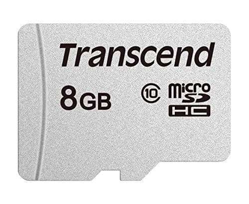 Image of Transcend USD300S 8GB microSDHC Class 10 Memory Card without SD Adapter TS8GUSD300S