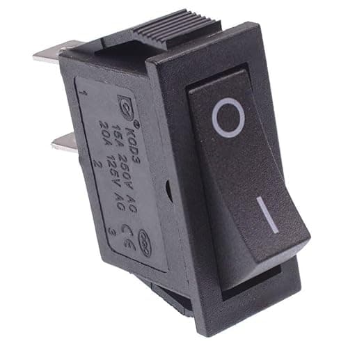 Image of On/Off Long Rectangle Rocker Switch SPST 15A