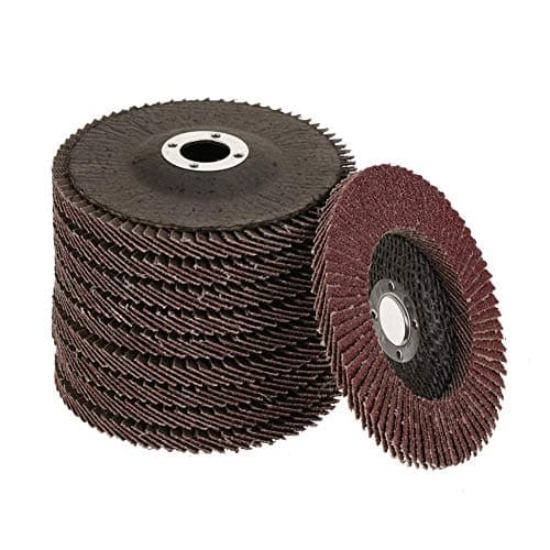 Image of 10Pcs Grit 60 Grinding Sanding Disc Polishing Wheel Flap Disc Aluminum Oxide Grinding Wheel 100x6x16mm for Angle Grinders