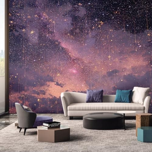 Image of Space Galaxy Wallpaper - Universe Starry Sky Nebula Wall Mural - Wall Murals for Living Room Bedroom - Photo Wallpaper & Home Decor Art - 400 x 280 cm A-4782