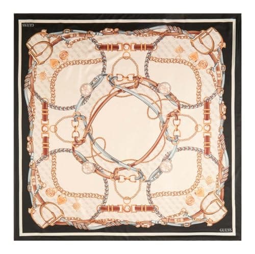 Image of GUESS scarf Kefiah 120x120 Black