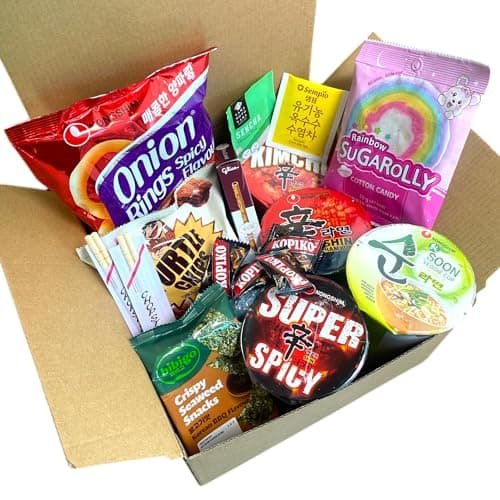 Image of Korean Noodle Cup & Snack Gift Box Set | K-Drama Night Comfort Box