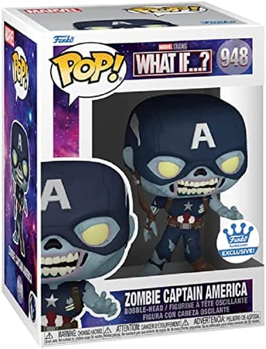 Image of Funko 58254 Pop! Marvel: What If - Zombie Captain America Exclusive #948