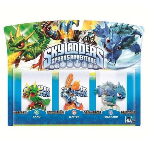 Image of ACTIVISION Skylanders Spyro's Adventure Triple Character Pack (Ignitor, Warnado, Camo)