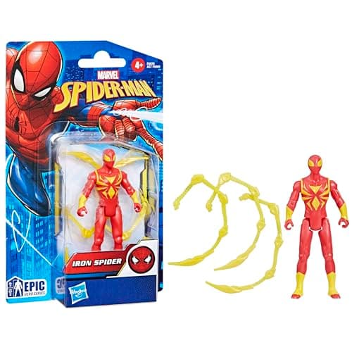 Image of Marvel Spider-Man Epic Hero Series Iron Spider 10 cm Action Figure, Red, Gold