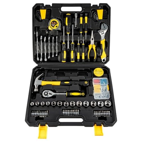 Image of SUNNYNEST 107 Piece Tool Set for DIY & Home Repair Motorbike Car Vehicle Toolbox with Wrench Screwdriver Hex Key & Tool Box Case