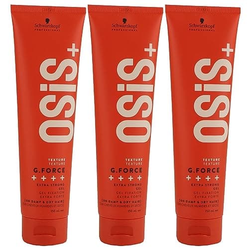 Image of Schwarzkopf OSIS TEXTURE G.FORCE Styling Gel 150 ml Pack of 3 (3 x 150 ml)
