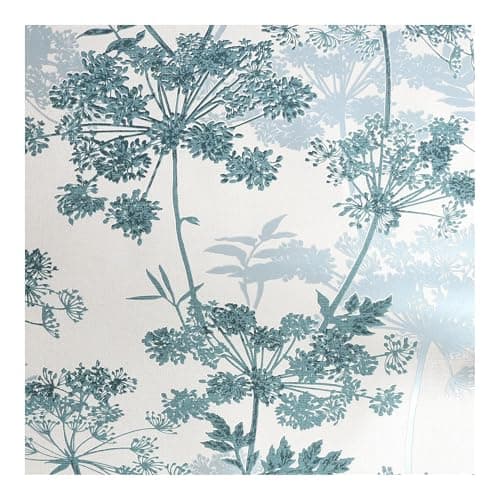 Image of Superfresco Meadow Floral Wallpaper | Teal Blue | Eco-Friendly