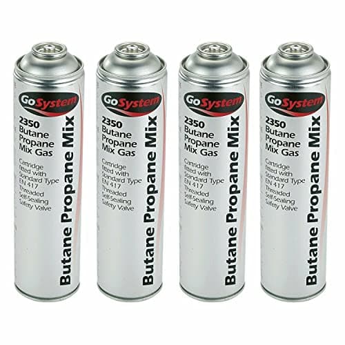 Image of GoSystem Garden Weed Wand Gas Weed Killer Burner Blaster Burning Torch and Gas Canisters Refill for Camping Stove Blowtorch BBQ (4 x Go Can 350g Only)