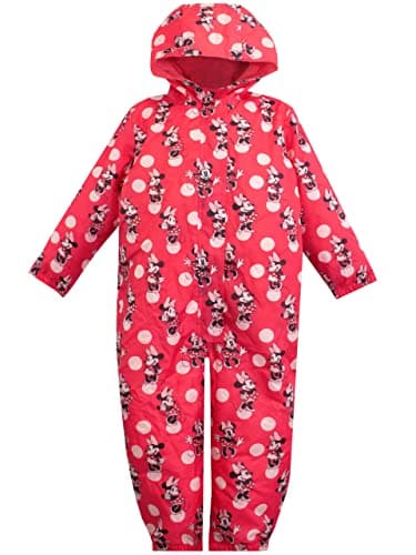 Image of Disney Girls Puddle Suit Minnie Mouse Pink 18-24 Months