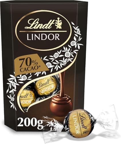 Image of Lindt Lindor 70% Dark Chocolate Truffles 200g - Premium Smooth Melting Chocolate Truffles for Any Occasion