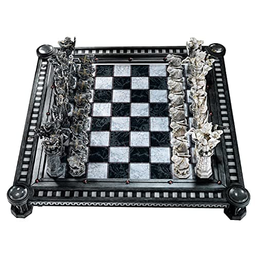 Image of The Noble Collection Harry Potter The Final Challenge Chess Set - 20.5in (52cm) Chess Board - Officially Licensed Film Set Movie Props Replicas Gifts