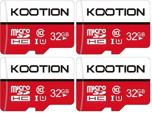 Image of KOOTION 4 Pack 32 GB Micro SD Card Class-10 Micro SDHC Memory UHS-I Card Ultra High Speed TF Card R Flash, C10, U1, 32 GB