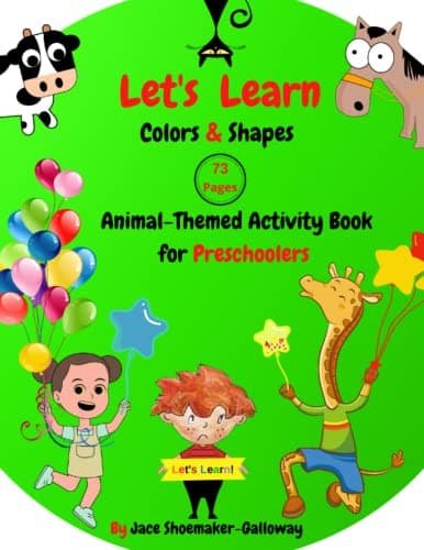 Image of Let's Learn Colors & Shapes: Animal-Themed Activity Book for Preschoolers