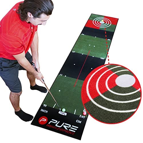 Image of Pure2Improve Golf Putting Mat - Green, 65 x 300 cm