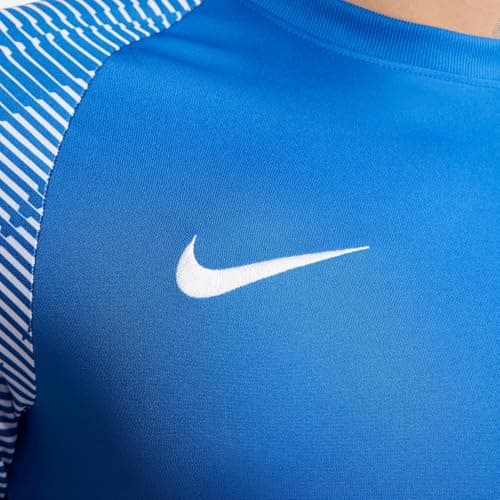 Image of NIKE DH8031-463 M NK DF ACADEMY JSY SS T-shirt Men's ROYAL BLUE/WHITE/WHITE Size M