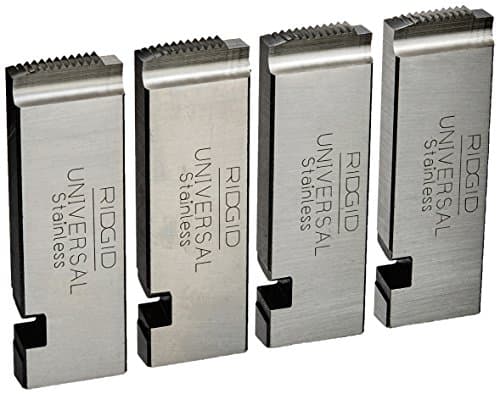 Image of RIDGID 47785 Threading Machine Dies, Right-Handed High-Speed NPT Pipe Dies for Stainless Steel with Nominal Pipe Size of 1/2-Inch to 3/4-Inch for Universal Die Heads