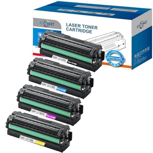 Image of ECSC Remanufactured Toner Cartridge Replacement for Samsung CLP-680DW CLP-680ND CLX-6260FR CLX-6260FW CLX-6260ND CLT-506L (B/C/M/Y, 4-Pack)
