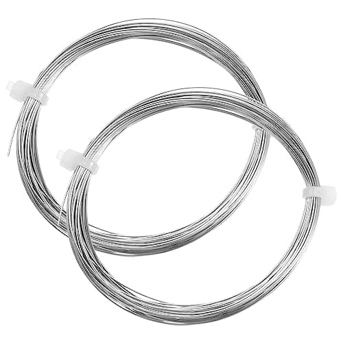 Image of sourcing map 2pcs Wire Replacement Steel for Wire Cutting Tools Stainless Steel Wire Replacement for Mud Cutter Mud Cutting Cheese Ceramic Clay, 3 Meters Length