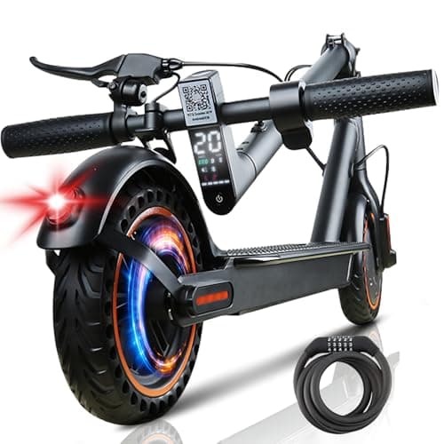 Image of QnQ Electric Scooter, Electric Scooters Adult, 8.5”Solid Tires, 20-25km Range & Max 25km/h, 3 Speed Mode, Foldable Electric Scooters with APP, Double Braking System for Adults and Teens