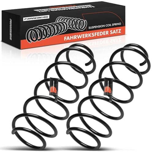 Image of Frankberg 2x Coil Spring Front Axle Left Right Compatible with Fortwo Cabrio 451 2007-2025 Fortwo Coupe 451 2007-2025 Replace# 4513211404