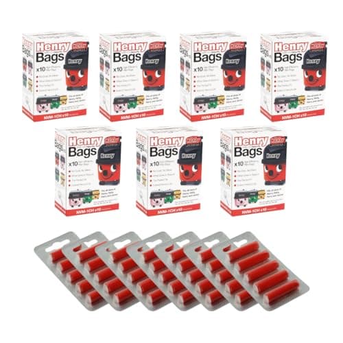 Image of Avern Genuine Numatic Hepa-Flo Henry Hetty NRV Vacuum Cleaner Dust Bags (Pack of 70 + 35 Freshener Sticks)