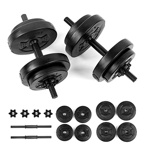 Image of Phoenix Fitness Dumbbells Weight Set - 15kg Adjustable Dumbbell Set for Men and Women - Weights for Exercise, Muscle and Strength Training at Home & Gym - Weight: up to 15kg