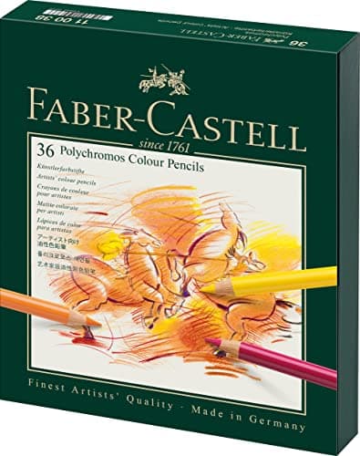 Image of Faber-Castell Art & Graphic Polychromos Colour Pencil, Multicoloured, Gift Box Of 36, For Art, Craft, Drawing, Sketching, Home, School, University, Colouring