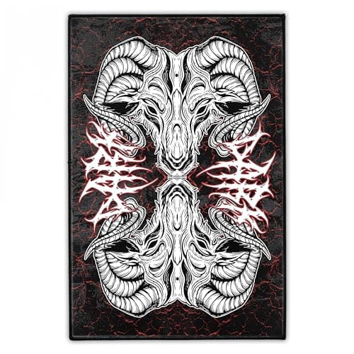Image of Dark Backpatch | Large Rock/Metal Patch for Jackets, Coats and Vests | Devil, Goth & Punk Styles | Back Patches Produced in Berlin by Concrete Schoolyard